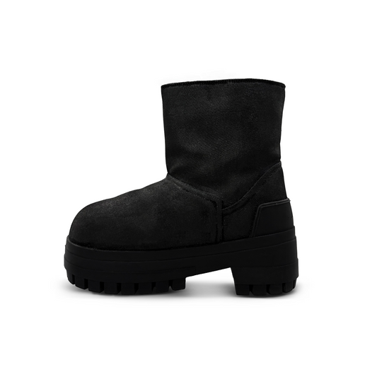Demaci® XGG Waxed Denim Boots - Black