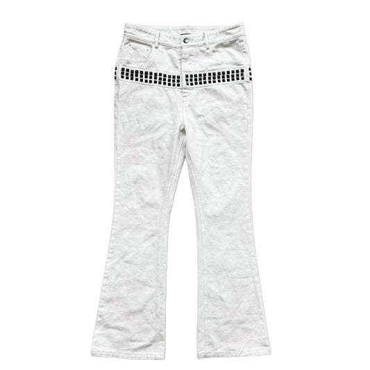 Demaci® Studded Waxed Jeans (White)