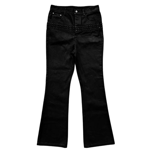 Demaci® Studded Waxed Jeans (Black)