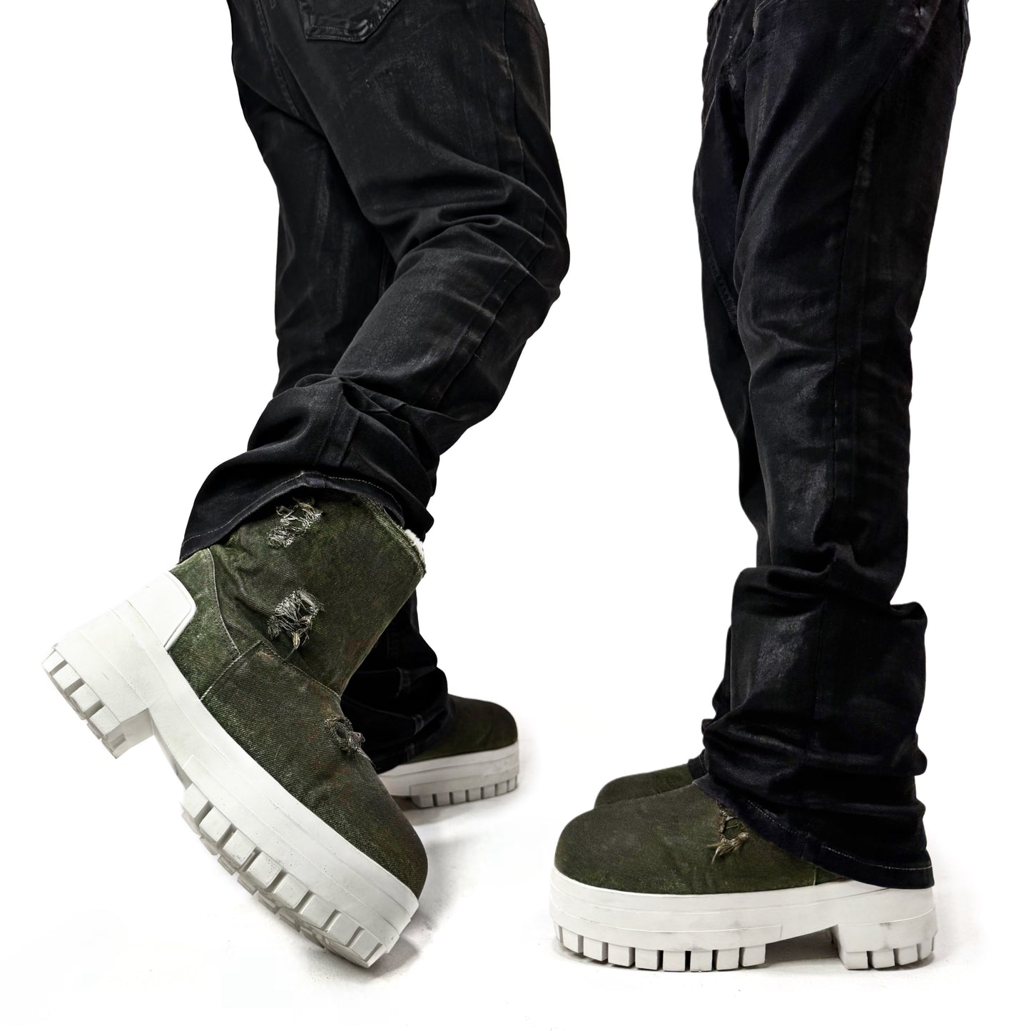 Demaci® XGG Denim Boots - Green