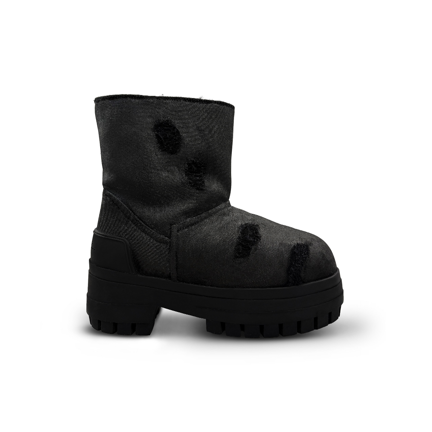 Demaci® XGG Waxed Denim Boots - Black