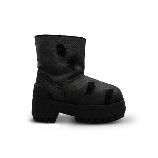Demaci® XGG Waxed Denim Boots - Black