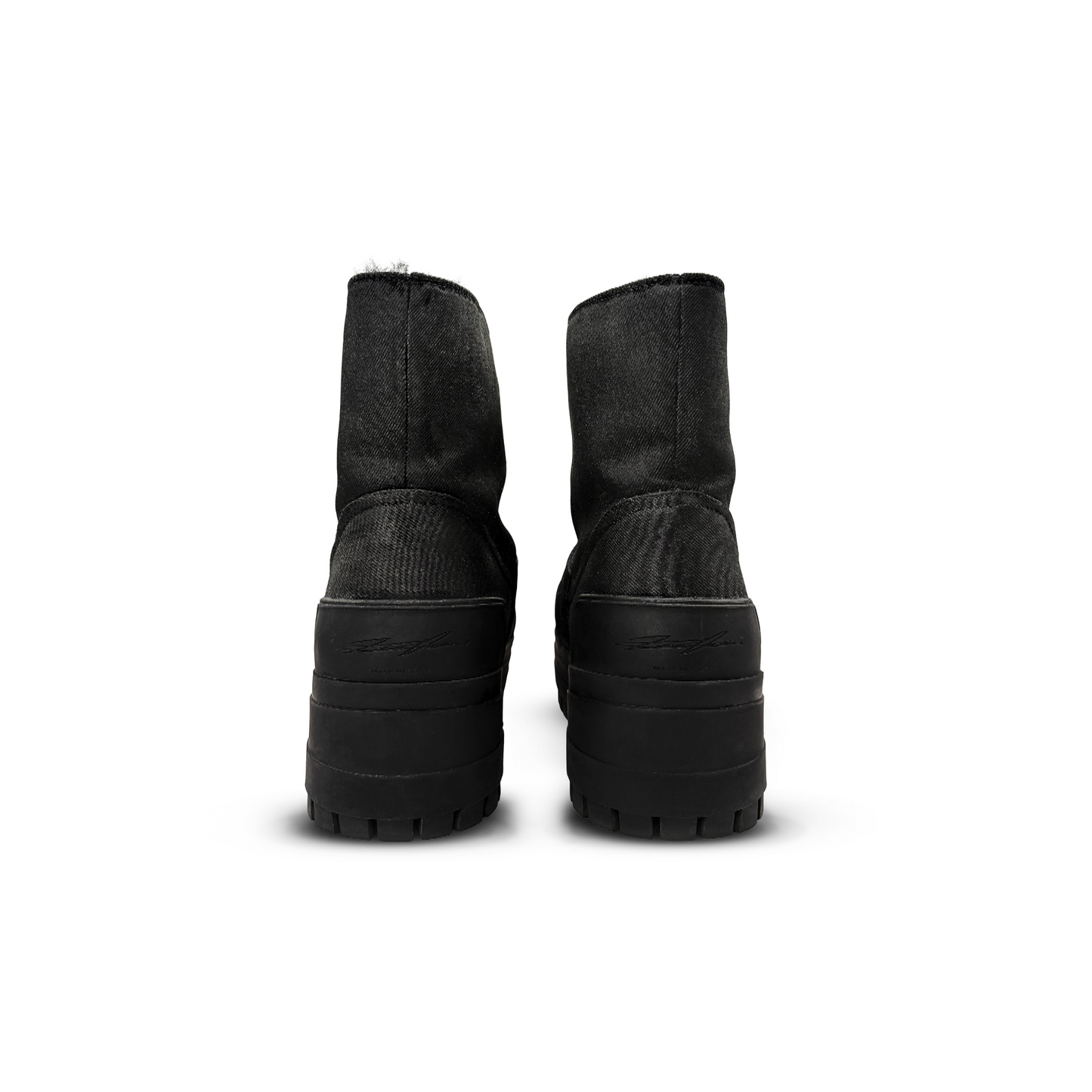 Demaci® XGG Waxed Denim Boots - Black